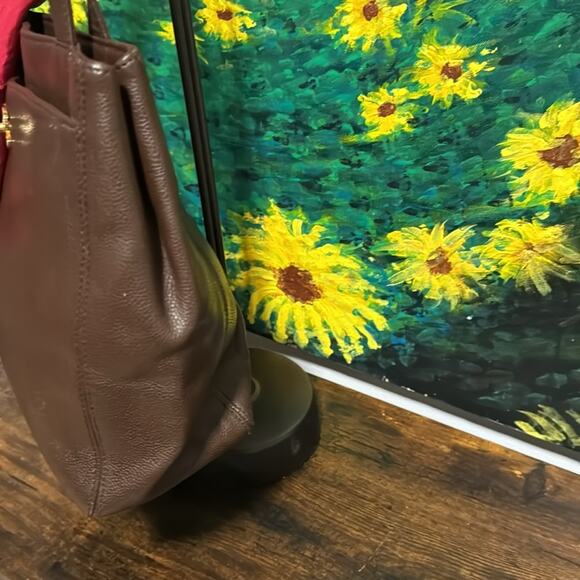 Vintage Chanel Caviar Leather Tote Bag Gold-Tone CC Turn-Lock - Picture 3 of 9